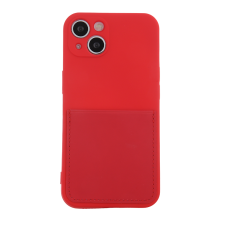 FUSION Card Samsung Galaxy A33 5G Szilikon Tok - Piros (FUS-CAC-A336-RE) tok és táska