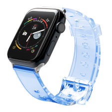 FUSION Light Apple Watch 2/3/4/5/6/SE/7 Szilikon szíj 38/40/41mm - Kék (FULAP40MMBL) okosóra kellék