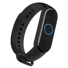 FUSION wave Xiaomi Mi Band 5/6 Szilikon szíj - Fekete okosóra kellék