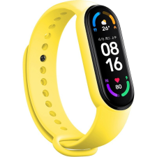 FUSION Xiaomi Mi Band 3 / 4 Szilikon Szíj - Sárga (FUS-BNDW-MI4-YEL) okosóra kellék