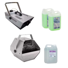  Füstgép és ballongép készlet 60W, IdeallStore®, 1200 W, speciális folyadékot tartalmaz party kellék