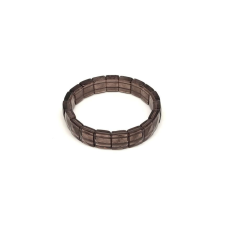  Füstkvarc fazettált négyzetlap karkötő 10x12x6mm karkötő