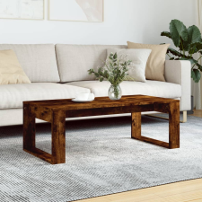  füstös tölgy színű szerelt fa dohányzóasztal 102x50x35 cm bútor