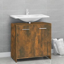  füstös tölgy színű szerelt fa fürdőszobaszekrény 60x33x60 cm fürdőszoba bútor