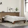  füstös tölgyszínű szerelt fa és fém ágykeret 75 x 190 cm