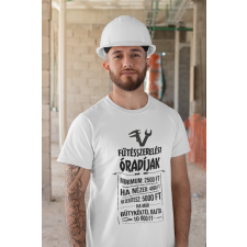  Fűtésszerelési óradíjak fehér póló egyedi ajándék