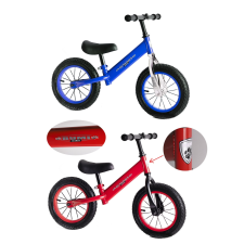 Futóbicikli 2 kerekű Piros-Kék Bumi Bike fújható kerekű lábbal hajtható járgány