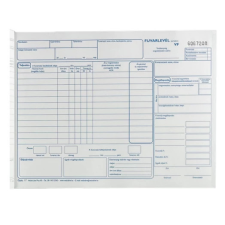  Fuvarlevél – 50 lap, 3 példány, A/4, fekvő nyomtatvány - Féldoboz nyomtatvány