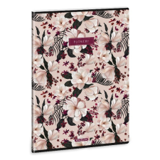 Füzet ARS UNA A/4 40 lapos Extra kapcsos kockás Flowery Pink füzet
