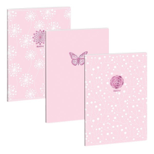  Füzet ARS UNA A/4 40 lapos extra kapcsos ponthálós pink spring füzet
