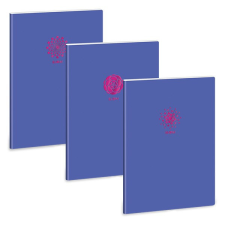  Füzet ARS UNA A/4 40 lapos Extra kapcsos vonalas Soft Touch Violet Spring füzet