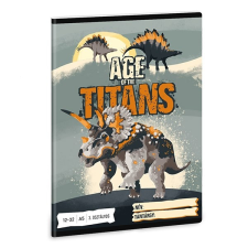  Füzet ARS UNA A/5 32 lapos vonalas 12-32 III. osztályos Age Of The Titans füzet