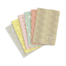 Füzet Clairefontaine Neo Deco Spring/Summer 9x14 cm 48 lapos vonalas, vegyes füzet