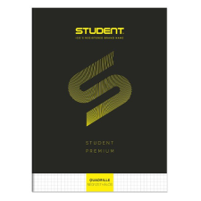 Füzet kockás ICO Student Black Prémium A/4 80 lapos füzet
