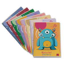 Füzet Pigna Monster Galaxy A/4 tűzött 42 lapos kockás füzet