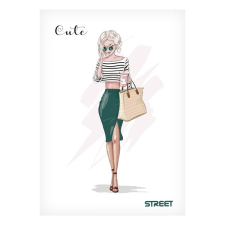Füzet STREET Cute A/5 54 lapos sima füzet