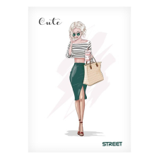  Füzet STREET Cute A/5 54 lapos sima füzet