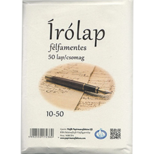 Fűzfői Papírmanufaktúra Félfamentes borítékos írólap 50db 10-50 írólap