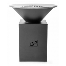 G21 G21 grill Oregon fekete, robusztus acél grillsütő planchával, 85 cm grillfelület, fatároló grillsütő