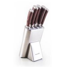 G21 Gourmet Steely 5 db-os kés szett + rozsdamentes acél tartóval kés és bárd