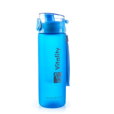 G21 Smoothie/juice palack, 600 ml, kék-deres palack, üveg