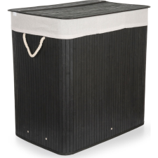 G21 szennyeskosár 150 l elválasztóval, bambusz fekete fehér kosárral (63555172) bútor