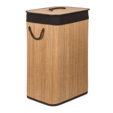  G21 szennyeskosár 72 l, bambusz, barna betéttel bútor
