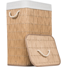 G21 szennyeskosár 72 l, rattan utánzat, fehér betéttel (63555155) bútor