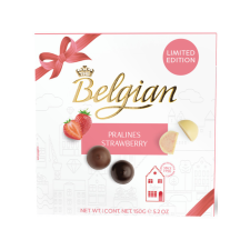 G.I.F.T. Kft. Belgian praliné 150g Strawberry- Eperkrémes csokoládé és édesség