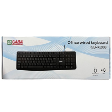 GABA GB-K208 Office Billentyűzet (HU, USB, fekete) billentyűzet