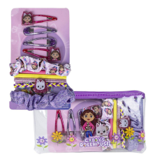 Gabi babaháza Purrrple hajcsat, hajgumi szett hajdísz