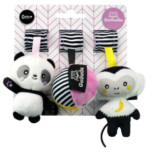 GaGagu Logó Plüssök - Panda, Labda és Majom bébijáték kiságyra