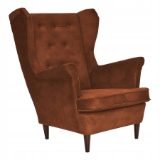 Gaja öko bőr fotel lábtartóval Scandinavian Family bútor fehér bútor