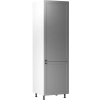 Gala-Meble Linea Grey D60R-P-L alsó konyhaszekrény, szürke / fehér