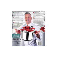  Galaxy Rozsdamentes Acél Turbó Kukta 7L-Lázár Chef (LC-50143) edény