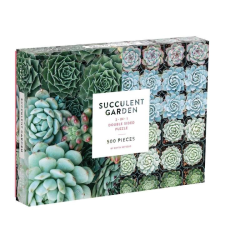 Galison kétoldalas puzzle szukkulensekkel 500 darab puzzle, kirakós