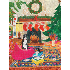 Galison puzzle - Barátok a kandallónál 1000 darabos puzzle, kirakós