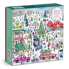 Galison Puzzle Karácsonyi készülődés 1000 db puzzle, kirakós