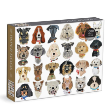 Galison puzzle Papír kutyák 1000 db puzzle, kirakós
