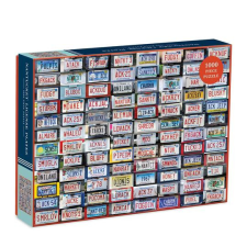 Galison Puzzle Rendszámtábla kollázs 1000 db puzzle, kirakós