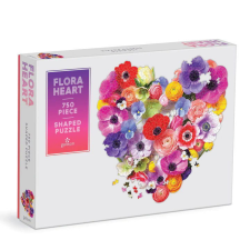 Galison Puzzle Virág szív 750 db puzzle, kirakós
