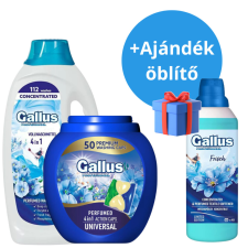 Gallus 4 az 1-ben Univerzális Mosógél + Kapszula (50db) + AJÁNDÉK Öblítő tisztító- és takarítószer, higiénia