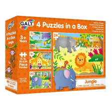 Galt , dzsungel, 4 puzzle egy dobozban puzzle, kirakós