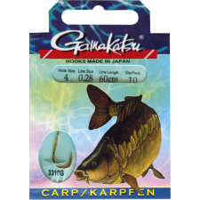 Gamakatsu Carp előkötött 10/cs. 8 ( BKG-3310G/008) horog