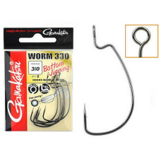 Gamakatsu WORM 330 BOTTOM JIGGING HOOKS #1/0-ás horog