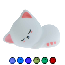 Gamberritos szilikon éjjeli fény, cica éjjeli fény