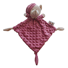  Gamberritos szundikendő - plüss buborékos anyagú maci gránátvörös 10702 egyéb bébijáték