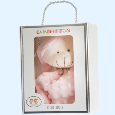 Gamberritos szundikendő - plüss buborékos anyagú maci rózsaszín 10702 bébiplüss