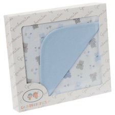  Gamberritos takaró pamut 80x80cm maci printed kék 10505 babaágynemű, babapléd