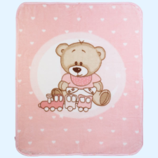 Gamberritos takaró plüss 80x90cm becipzározható rózsaszín 11032 babaágynemű, babapléd
